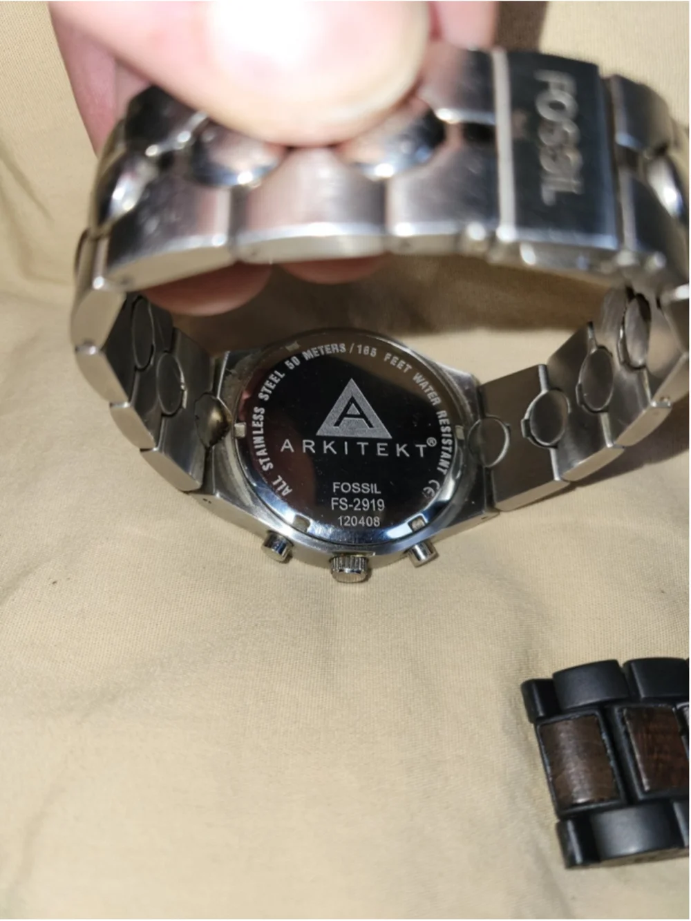 MENS WATCH LOT Fossil Arkitekt and Dodo Deer 40mm Quartz Chronograph